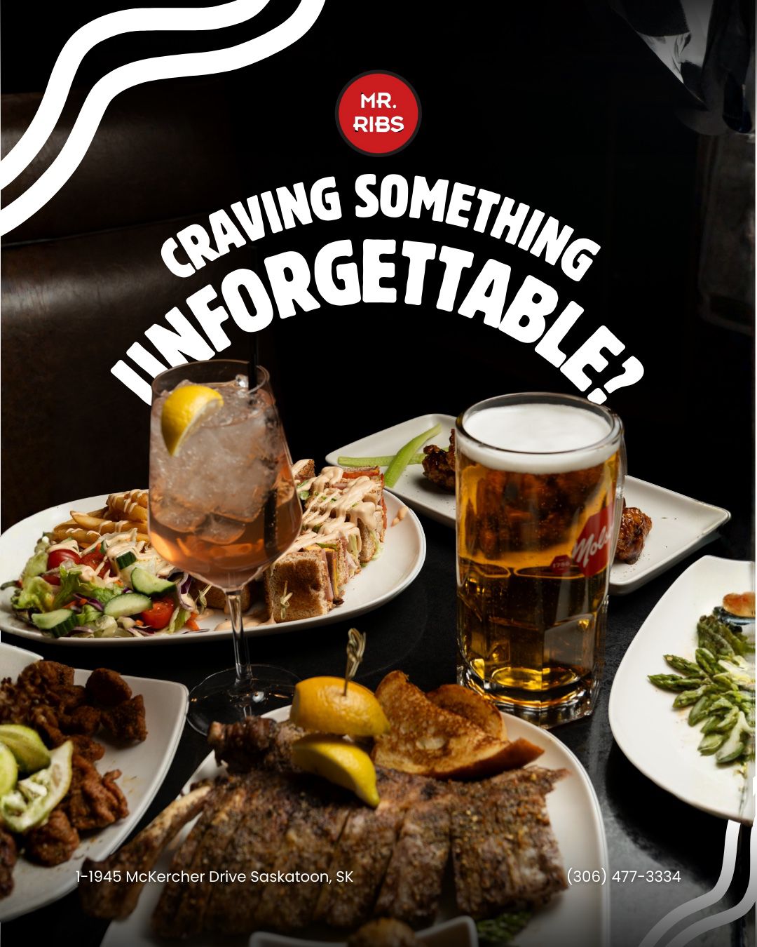 Mr Ribs Souvlaki and Fries